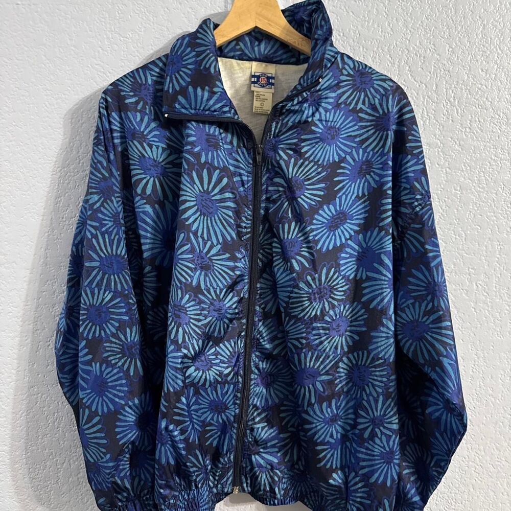 Pro Spirit Women's Blue Flowers Jacket Large - Picture 6 of 6